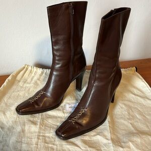 100% Argentine leather boots vintage Y2K